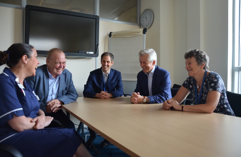 Richard meeting with GRH staff