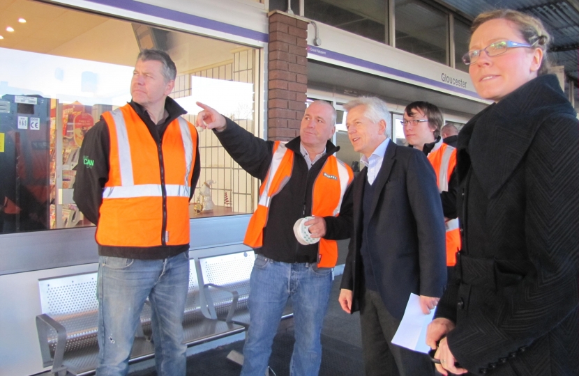 Richard with station staff