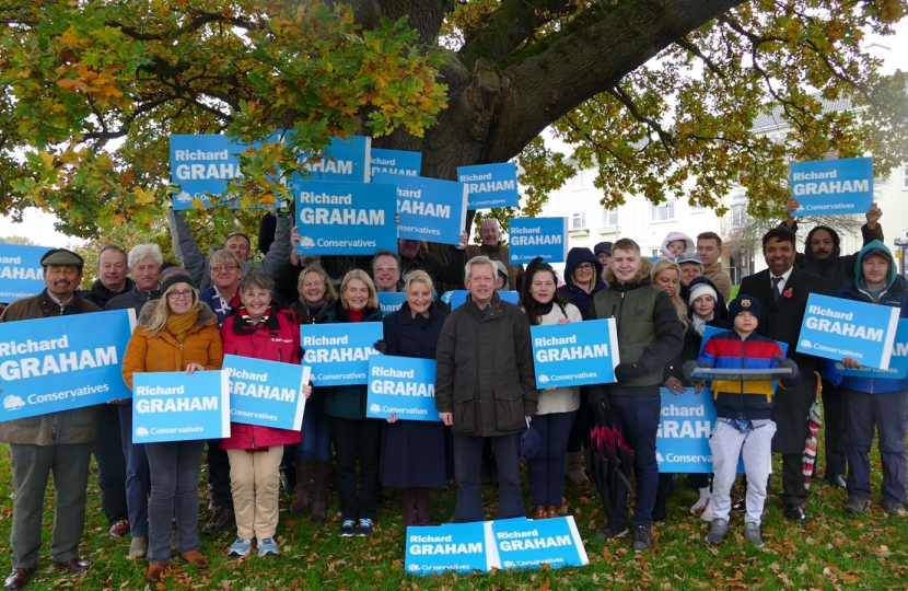 Richard with Campaigners for Launch