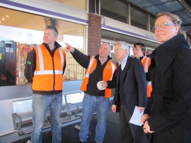 Richard with station staff