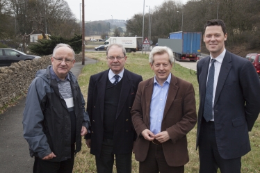 Gloucestershire MPs at A417 site 