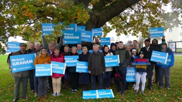 Richard with Campaigners for Launch