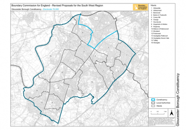 Revised Boundary Commission proposal retaining Barnwood in Gloucester Parliamentary Constituency